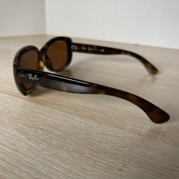 Ray-Ban JACKIE OHH RB4101 710 Cat Eye Tortoise Italy FRAMES ONLY 58-17-135 - Picture 7 of 8